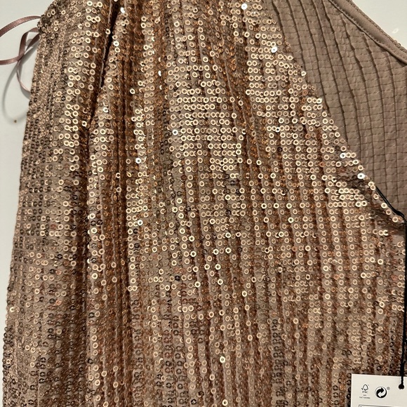 Zara rose gold sequin dress. New with tags. - Picture 4 of 4